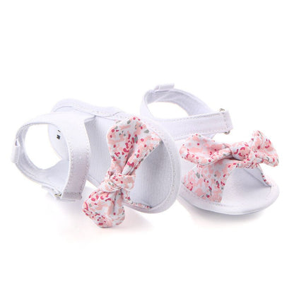 Baby Girls Sandals Canvas Bowknot Toddlers Newborn Infantil Sandals Summer Infant Baby Girls Soft Crib Shoes Infants Sandals