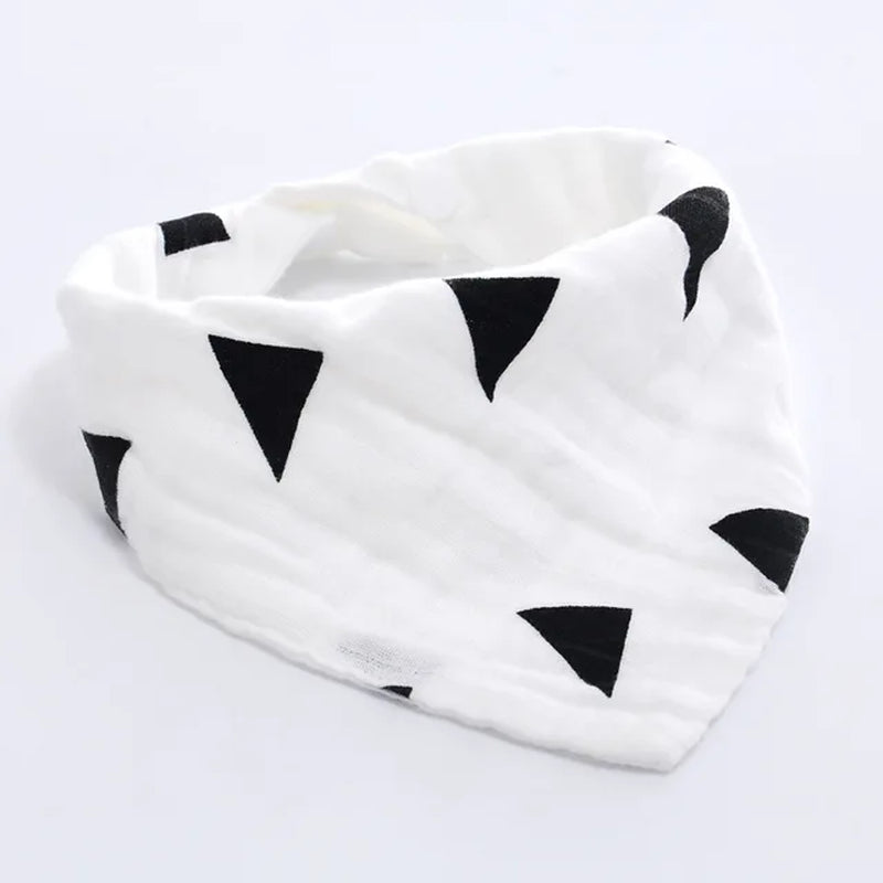 5Pcs/Lot Musiln Cotton Baby Bibs 4 Layers Girls Boys Babador Bandana Bibs Bebe Triangle Feeding Burp Cloth Bebe Collar Scarf