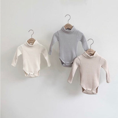 Turtleneck Infant Baby Boys Bodysuit Toddler Girl Jumpsuit Clothing